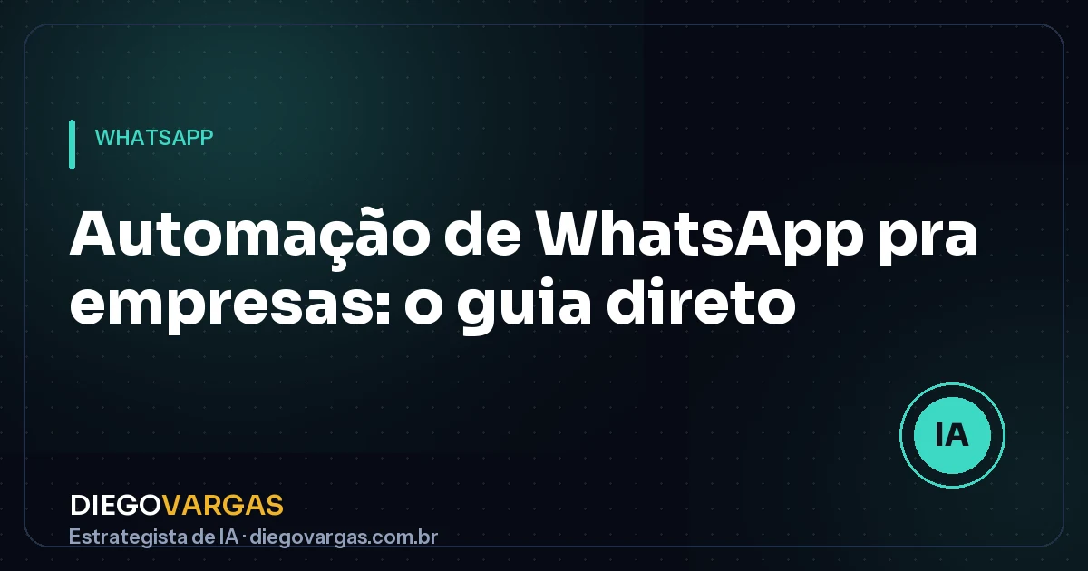Capa do guia de automação de WhatsApp para empresas