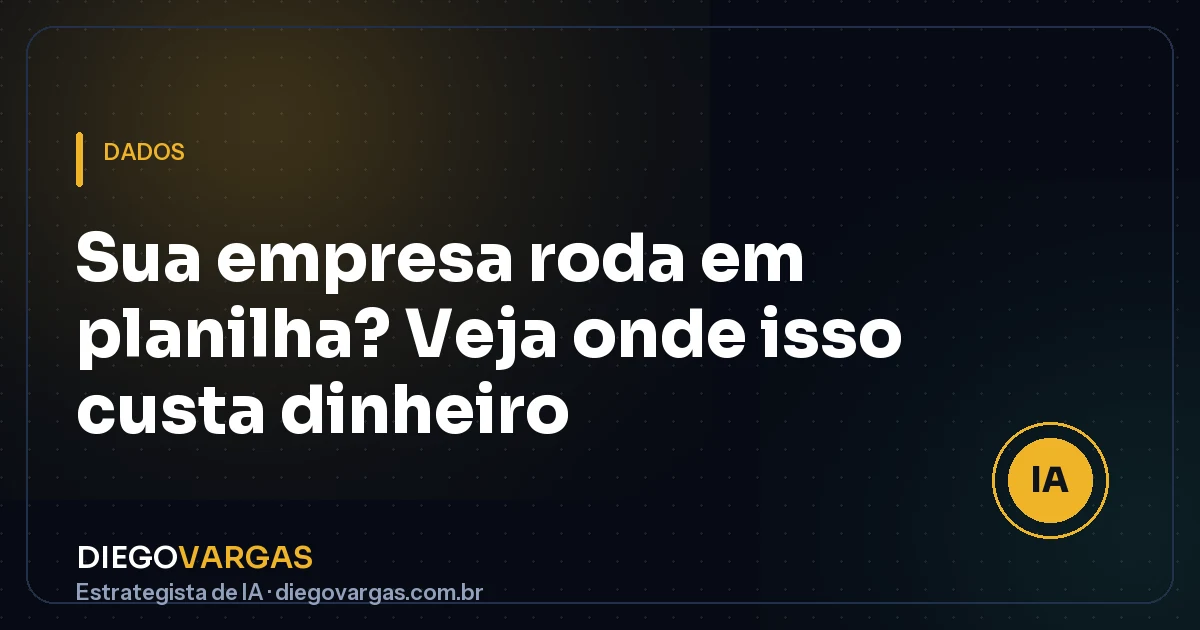 Capa do artigo sobre planilha versus banco de dados nas empresas